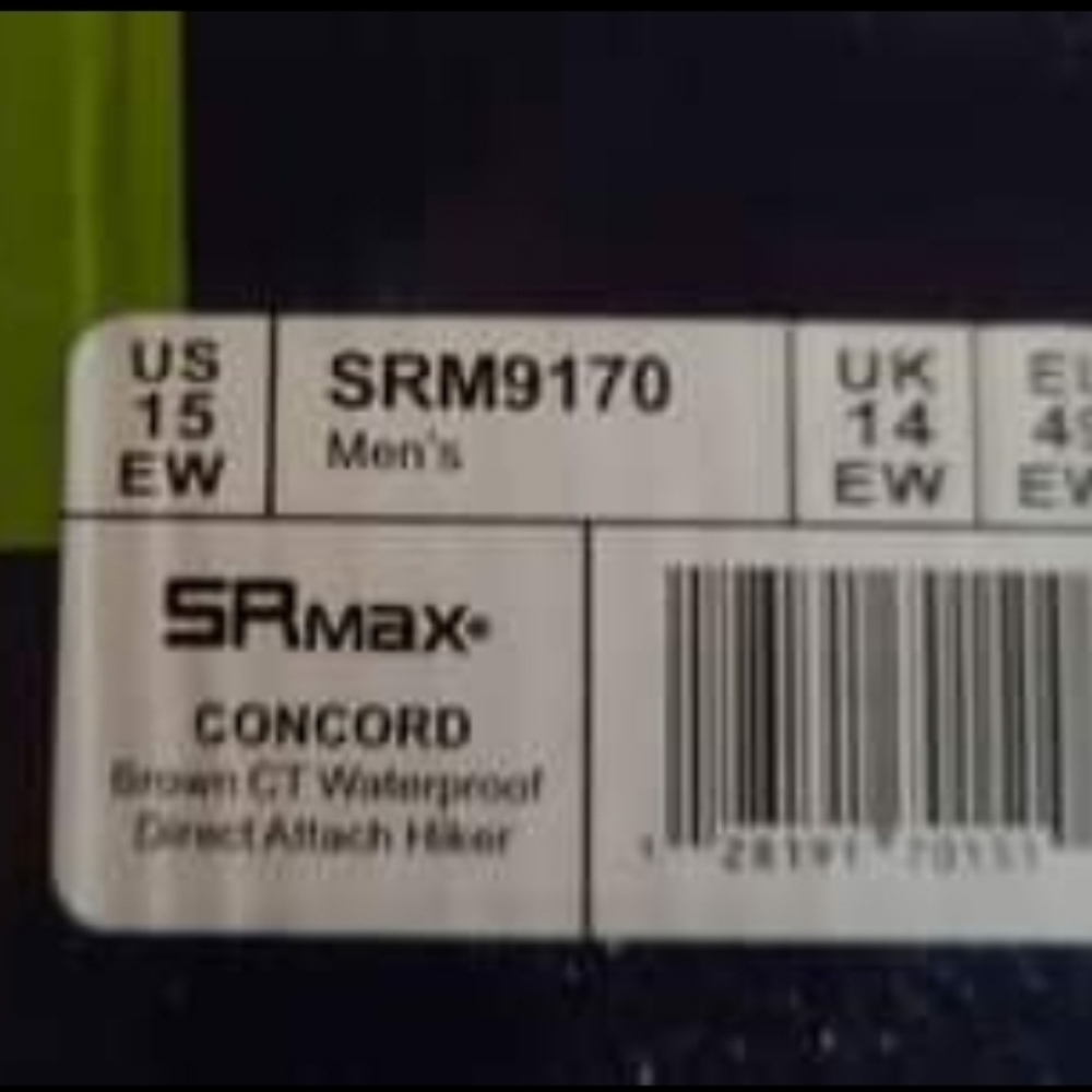 15 EW - SR Max Concord Work Boots